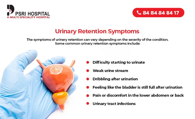 Urinary Retention: Causes, treatment, and Symptoms - PSRI Hospital
