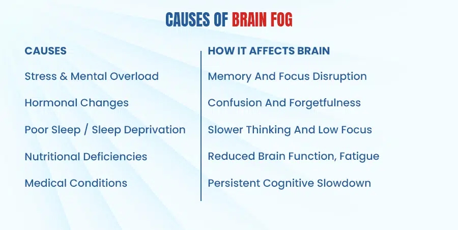 brain fog causes