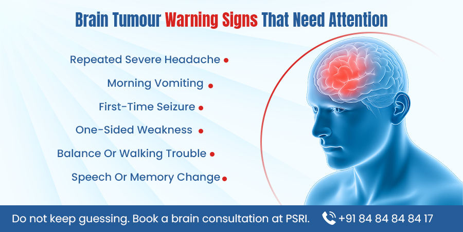 brain tumour warning signs
