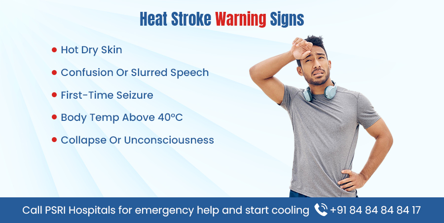 heat stroke warning signs