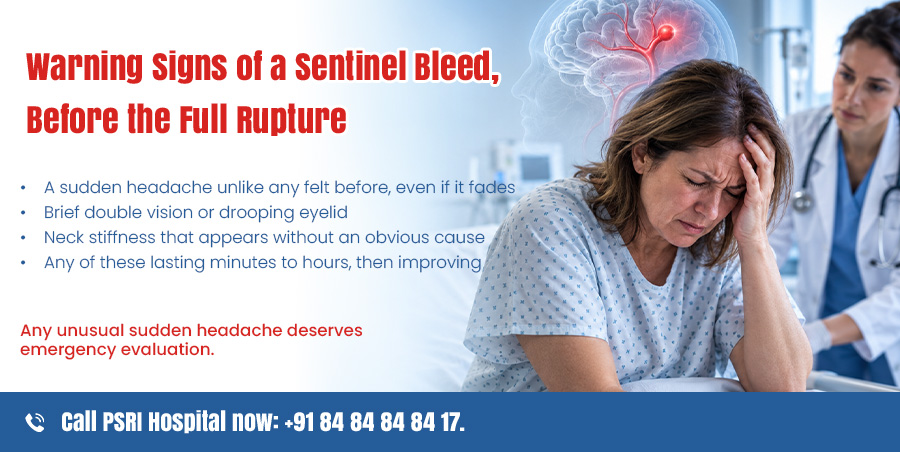 warning signs of a sentinel bleed