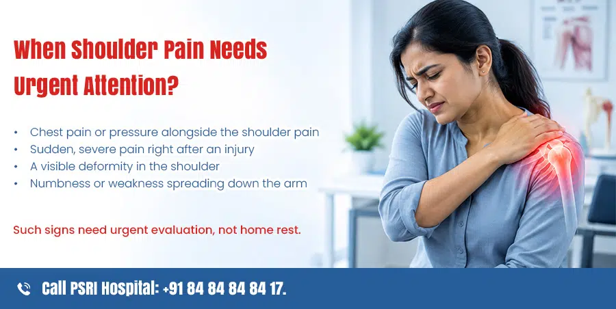 when shoulder pain needs urgent attention